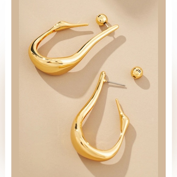 Jenny Bird Jewelry - New in Box Jenny Bird Elegant Gold Hoop Earrings